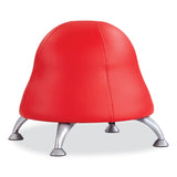 Safco® Runtz Ball Chair, Backless, Supports Up to 250 lb, Red Vinyl Seat, Silver Base, Ships in 1-3 Business Days (SAF4756RV) Each