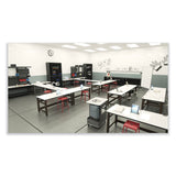 Safco® Diesel Low Base Stool w/Back, Supports 250lb, 16" to 22" High Black Seat, Black Back, Pewter Base, Ships in 1-3 Business Days (SAF6668) Each