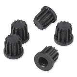 Safco® Task Master Tubular Base Inserts, Black, 5/Set (SAF5130) Each