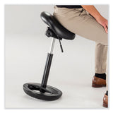 Safco® Twixt Extended-Height Saddle Seat Stool, Backless, Supports 300lb, 22.9" to 32.7" High Black Seat, Ships in 1-3 Business Days (SAF3006BV) Each