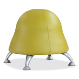 Safco® Runtz Ball Chair, Backless, Supports Up to 250 lb, Green Vinyl Seat, Silver Base, Ships in 1-3 Business Days (SAF4756GV) Each