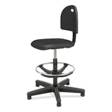 Safco® Soft Tough Economy Workbench Chair, Supports 250 lb, 22" to 32" High Black Seat, Black Back/Base, Ships in 1-3 Business Days (SAF6680) Each