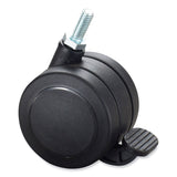 Safco® Hard Floor Casters for AlphaBetter Desks, 2.5" Wheel, Black, 4/Set (SAF1211BL) Each