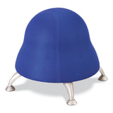 Safco® Runtz Ball Chair, Backless, Supports Up to 250 lb, Blue Fabric Seat, Silver Base, Ships in 1-3 Business Days (SAF4755BU) Each