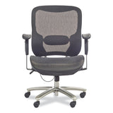 Safco® Lineage Big & Tall All-Mesh Task Chair, Supports 400lb, 19.5" - 23.25" High Black Seat,Chrome Base,Ships in 1-3 Business Days (SAF3505BL) Each