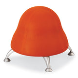 Safco® Runtz Ball Chair, Backless, Supports Up to 250 lb, Orange Fabric Seat, Silver Base, Ships in 1-3 Business Days (SAF4755OR) Each
