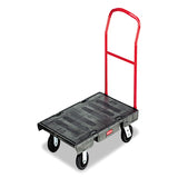 Rubbermaid® Commercial Heavy-Duty Platform Truck Cart, 2,000 lb Capacity, 24 x 48 Platform, Black (RCP443600BK) Each
