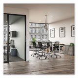 Safco® Medina Extended-Height Chair, Supports Up to 275 lb, 23" to 33" High Black Seat, Black Back/Base,Ships in 1-3 Business Days (SAF6827BL) Each