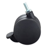 Safco® Hard Floor Casters for AlphaBetter Desks, 2.5" Wheel, Black, 4/Set (SAF1211BL) Each