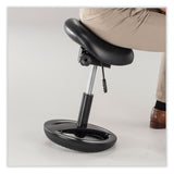 Safco® Twixt Sitting-Height Saddle Seat Stool, Backless, Max 300lb, 19" to 24" High Seat,Black Seat/Base, Ships in 1-3 Business Days (SAF3005BV) Each