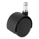 Safco® Task Master Carpet Casters, 2" Wheel, Black, 5/Set, Ships in 1-3 Business Days (SAF5131) Each
