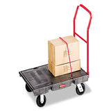 Rubbermaid® Commercial Heavy-Duty Platform Truck Cart, 2,000 lb Capacity, 24 x 48 Platform, Black (RCP443600BK) Each