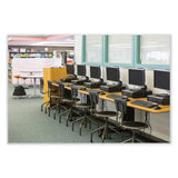 Safco® Diesel Low Base Stool w/Back, Supports 250lb, 16" to 22" High Black Seat, Black Back, Pewter Base, Ships in 1-3 Business Days (SAF6668) Each