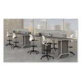 Safco® Shell Extended-Height Chair, Max 275 lb, 22" to 32" High Black/White Seat, White Back, Black Base, Ships in 1-3 Business Days (SAF7014WH) Each