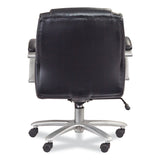 Safco® Lineage Big&Tall Mid Back Task Chair 24.5" Back, Max 350lb, 19.5" to 23.25" High Black Seat,Chrome,Ships in 1-3 Business Days (SAF3504BL) Each