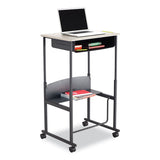 Safco® Carpet Casters for AlphaBetter Desks, 2.5" Wheel, Black, 4/Set (SAF1210BL) Each