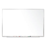 Ghent Magnetic Porcelain Whiteboard with Satin Aluminum Frame, 36 x 24, White Surface, Ships in 7-10 Business Days (GHEM1231) Each