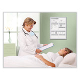 Ghent Patient Room Magnetic Whiteboard, 18.5 x 24.5, White/Gray Surface, Satin Aluminum Frame, Ships in 7-10 Business Days (GHEGRPM311P18) Each