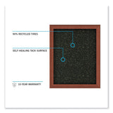 Ghent Aluminum-Frame Recycled Rubber Bulletin Boards, 36 x 24, Confetti Surface, Satin Aluminum Frame, Ships in 7-10 Business Days (GHEATR23CF) Each