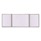 Ghent VisuALL PC Whiteboard Cabinet, Blue Fabric Bulletin Board Exterior Doors, 36x24, Aluminum Frame, Ships in 7-10 Business Days (GHE41301) Each