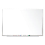 Ghent Magnetic Porcelain Whiteboard with Satin Aluminum Frame, 96.5 x 48.5, White Surface, Ships in 7-10 Business Days (GHEM1484) Each