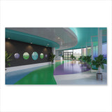 Ghent Coda Low Profile Circular Non-Magnetic Glassboard, 48 Diameter, White Surface, Ships in 7-10 Business Days (GHECDAGN48WH) Each