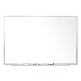 Ghent Magnetic Porcelain Whiteboard with Satin Aluminum Frame, 120.5 x 48.5, White Surface, Ships in 7-10 Business Days (GHEM14104) Each