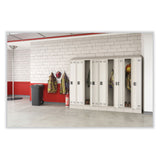 Safco® Plastic Step-On Receptacle, 32 gal, Metal, Black (SAF9926BL) Each