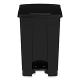 Safco® Plastic Step-On Receptacle, 12 gal, Plastic, Black, Ships in 1-3 Business Days (SAF9925BL) Each