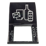 Safco® Mixx Recycling Center Lid, Topper Style, 9.87w x 19.87d x 0.62h, Black, Ships in 1-3 Business Days (SAF9449BL) Each