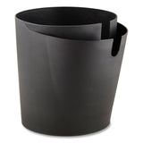 Safco® CanCan Deskside Waste/Recycling Can, 5 gal, Plastic, Black (SAF9929BL) Each