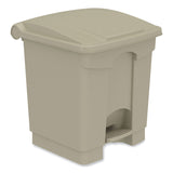 Safco® Plastic Step-On Receptacle, 20 gal, Metal, Tan, Ships in 1-3 Business Days (SAF9924TN) Each