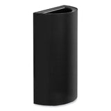 Safco® Mixx Recycling Center Half-Round Receptacle, 23 gal, Steel, Black, Ships in 1-3 Business Days (SAF9447BL) Each