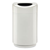 Safco® Open Top Round Waste Receptacle, 30 gal, Steel, White, Ships in 1-3 Business Days (SAF9920WH) Each