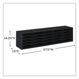Safco® E-Z Sort Sorter Module, 20 Compartments, 57.5 x 13 x 14.25, Black, Ships in 1-3 Business Days (SAF7751BL) Each