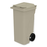 Safco® Plastic Step-On Receptacle, 32 gal, Metal, Tan (SAF9926TN) Each