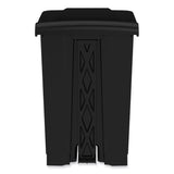 Safco® Plastic Step-On Receptacle, 12 gal, Plastic, Black, Ships in 1-3 Business Days (SAF9925BL) Each