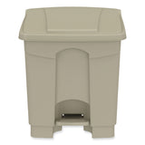 Safco® Plastic Step-On Receptacle, 20 gal, Metal, Tan, Ships in 1-3 Business Days (SAF9924TN) Each