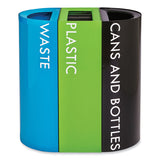 Safco® Mixx Recycling Center Lid, 9.87w x 19.87d x 0.82h, Green, Ships in 1-3 Business Days (SAF9450GN) Each