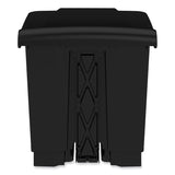 Safco® Plastic Step-On Receptacle, 20 gal, Metal, Black, Ships in 1-3 Business Days (SAF9924BL) Each