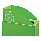 Safco® Mixx Recycling Center Lid, Topper Style, 9.87w x 19.87d x 0.62h, Green, Ships in 1-3 Business Days (SAF9449GN) Each