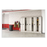 Safco® Plastic Step-On Receptacle, 32 gal, Metal, Tan (SAF9926TN) Each