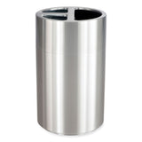 Safco® Triple Recycling Receptacle, 40 gal, Steel, Brushed Aluminum, Ships in 1-3 Business Days (SAF9941SS) Each