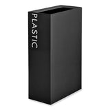 Safco® Mixx Recycling Center Rectangular Receptacle, 29 gal, Steel, Black, Ships in 1-3 Business Days (SAF9448BL) Each