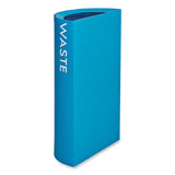 Safco® Mixx Recycling Center Half-Round Receptacle, 23 gal, Steel, Blue, Ships in 1-3 Business Days (SAF9447BU) Each