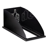 Safco® Mixx Recycling Center Lid, Topper Style, 9.87w x 19.87d x 0.62h, Black, Ships in 1-3 Business Days (SAF9449BL) Each