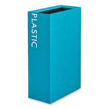 Safco® Mixx Recycling Center Rectangular Receptacle, 29 gal, Steel, Blue, Ships in 1-3 Business Days (SAF9448BU) Each