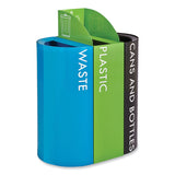 Safco® Mixx Recycling Center Lid, Topper Style, 9.87w x 19.87d x 0.62h, Green, Ships in 1-3 Business Days (SAF9449GN) Each