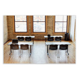 Safco® Open Top Oval Waste Receptacle, 14 gal, Steel, Silver, Ships in 1-3 Business Days (SAF9921SL) Each