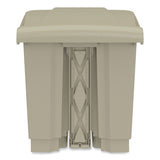 Safco® Plastic Step-On Receptacle, 20 gal, Metal, Tan, Ships in 1-3 Business Days (SAF9924TN) Each